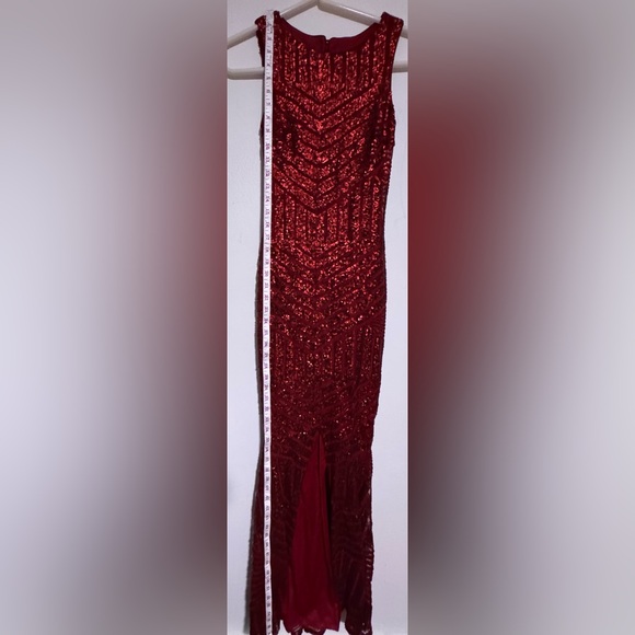 Formal sequin gown/dress. Full length 58” long. - Picture 4 of 4